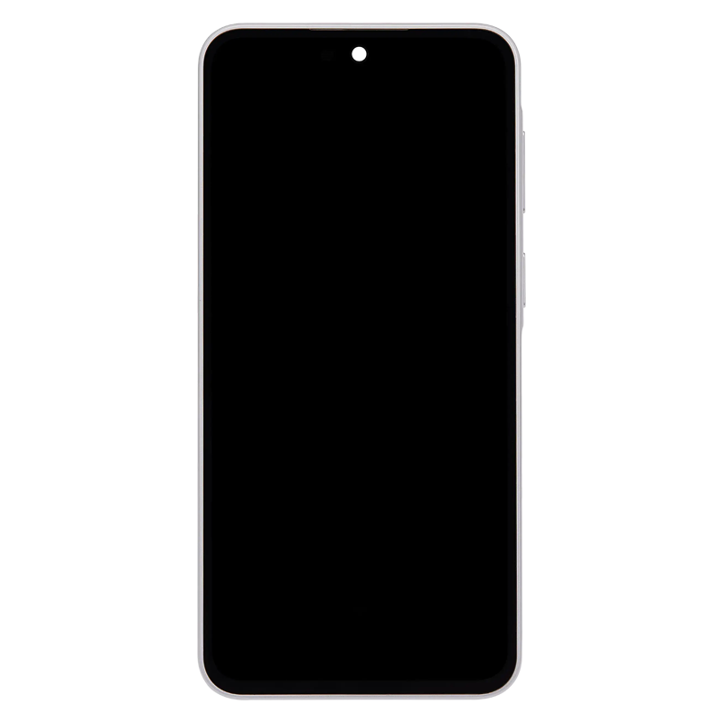 OLED Assembly With Frame Compatible Samsung for Galaxy A37 5G (A376 / 2026) (Refurbished) - White